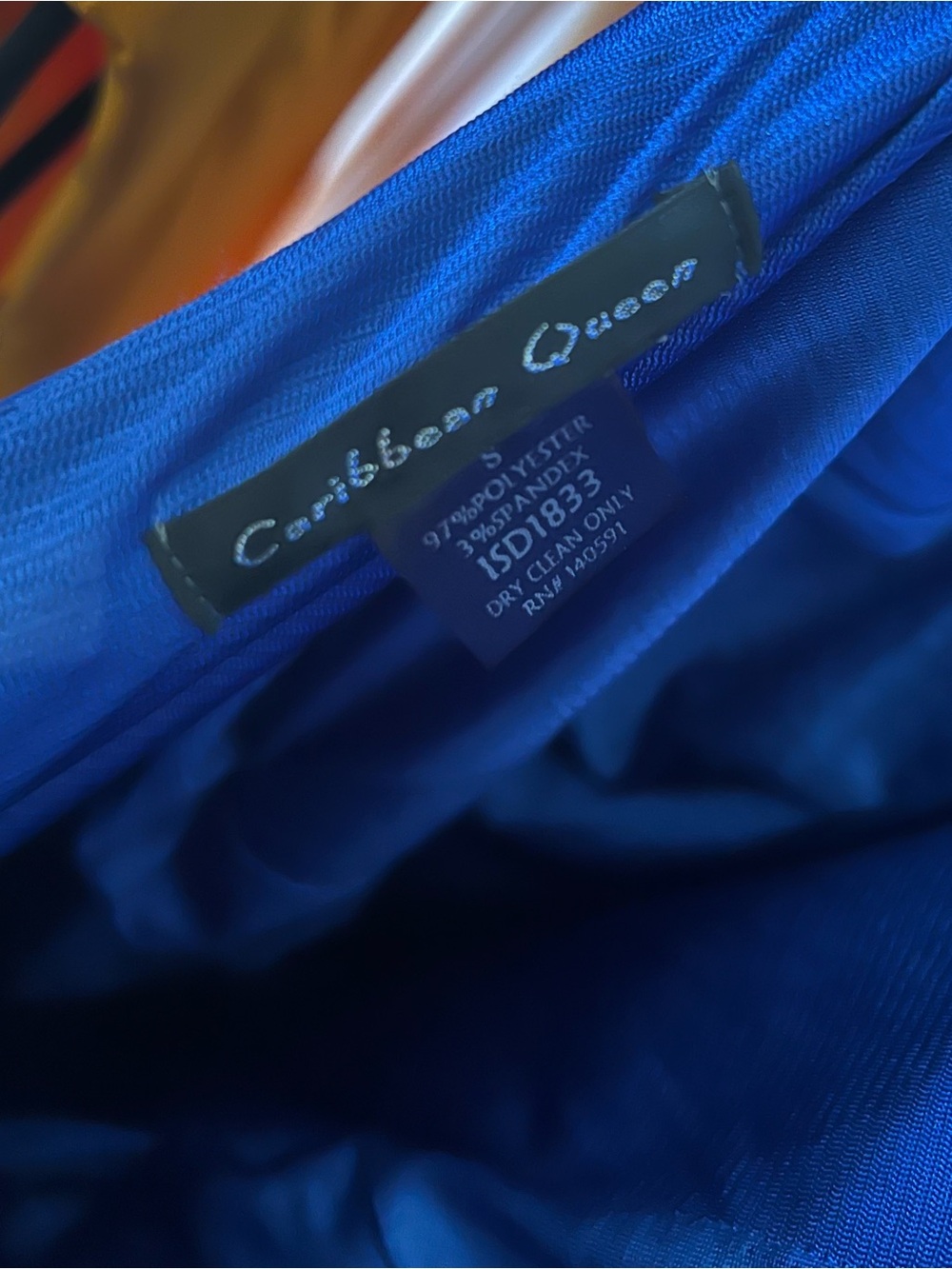 Caribbean Queen Cobalt Halter Jumpsuit - Picture 4 of 4